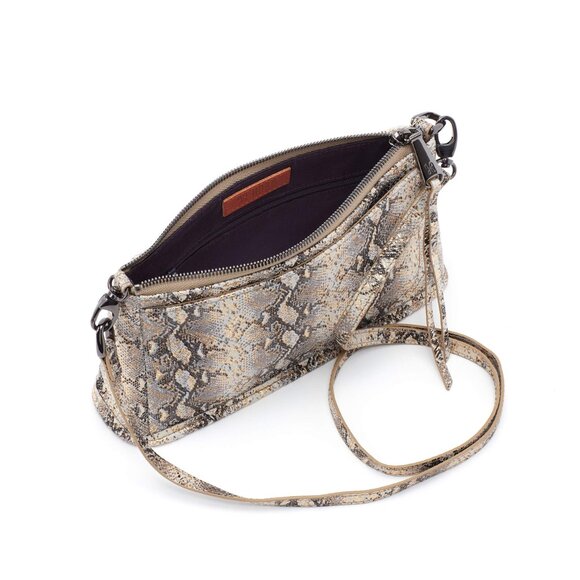 HOBO Cadence Glam Womens Genuine Leather Crossbody Bag One Size Snakeskin - Picture 2 of 3